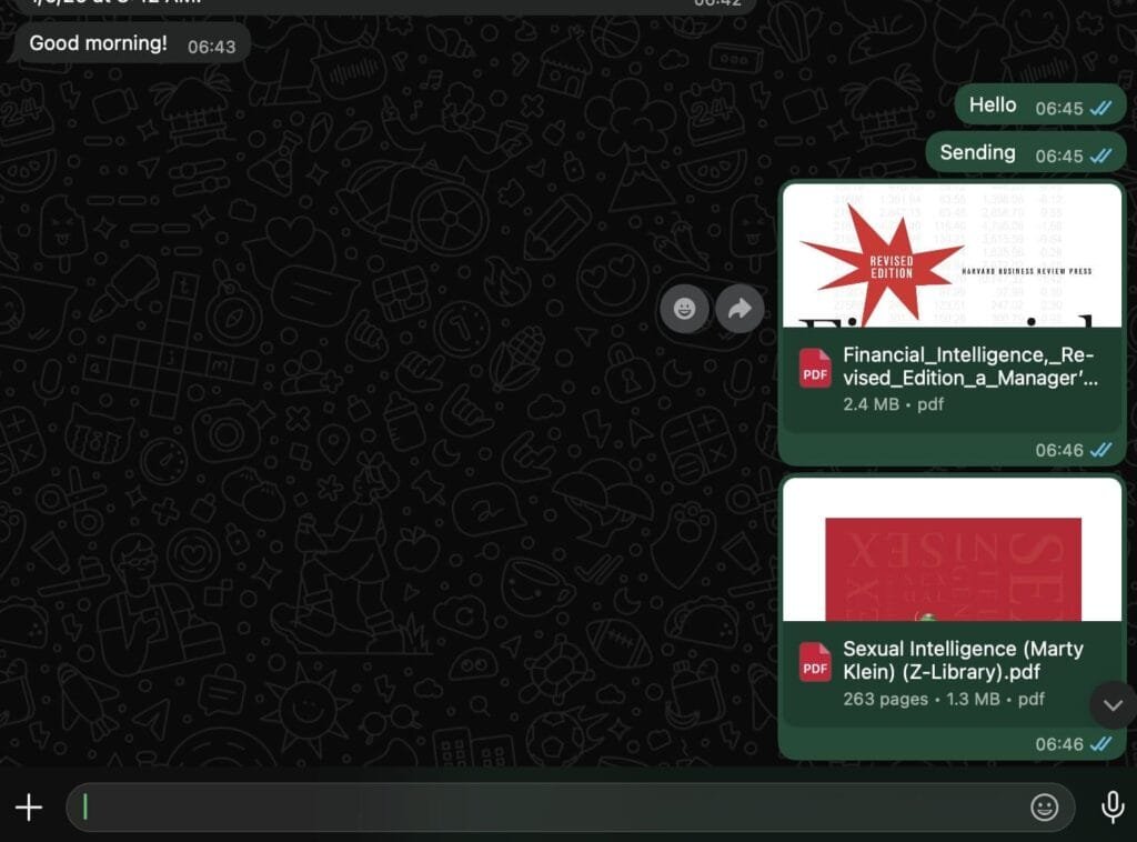 PDF book received on WhatsApp Kenya — how to download and save on Android