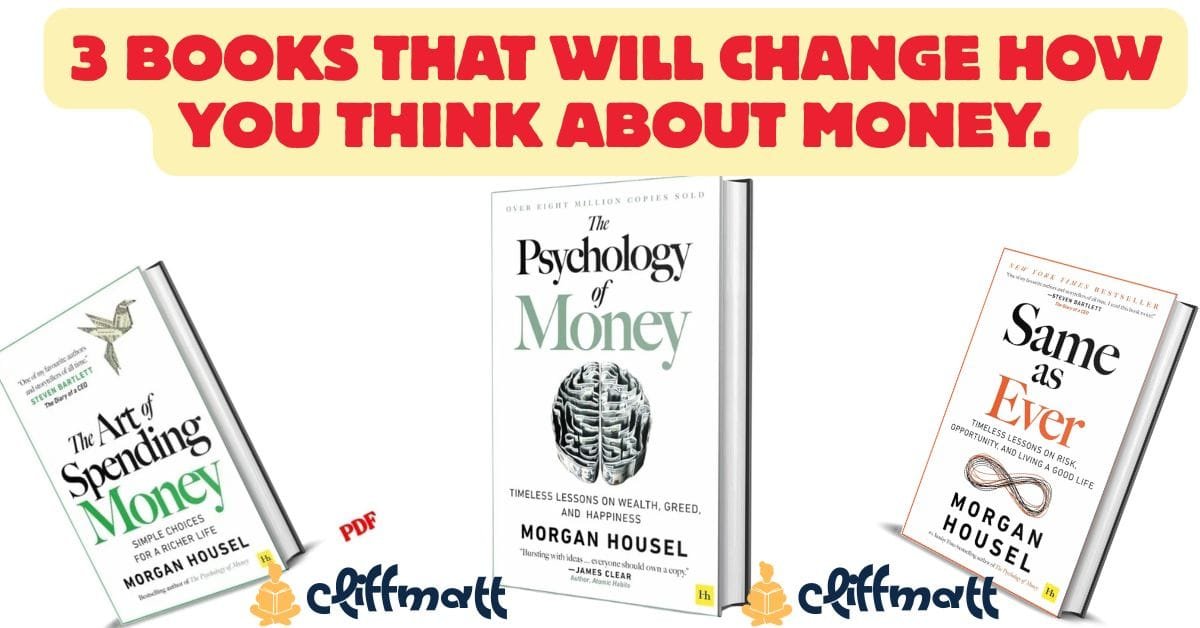 Morgan Housel books Kenya PDF 2026 — The Psychology of Money, Same as Ever and The Art of Spending Money available at Cliffmatt Books