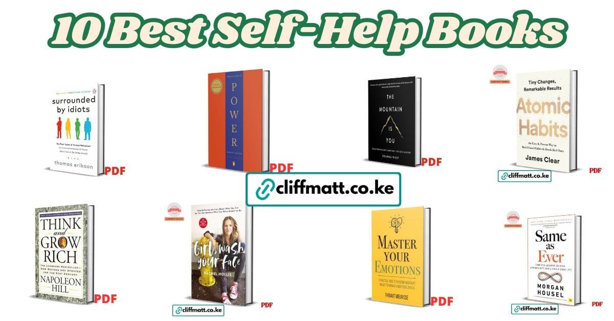 Best self help books Kenya 2026 PDF eBooks Ksh 100 Cliffmatt Books